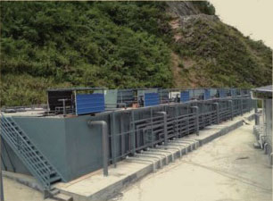 贵州4000吨污水处理厂安装现场